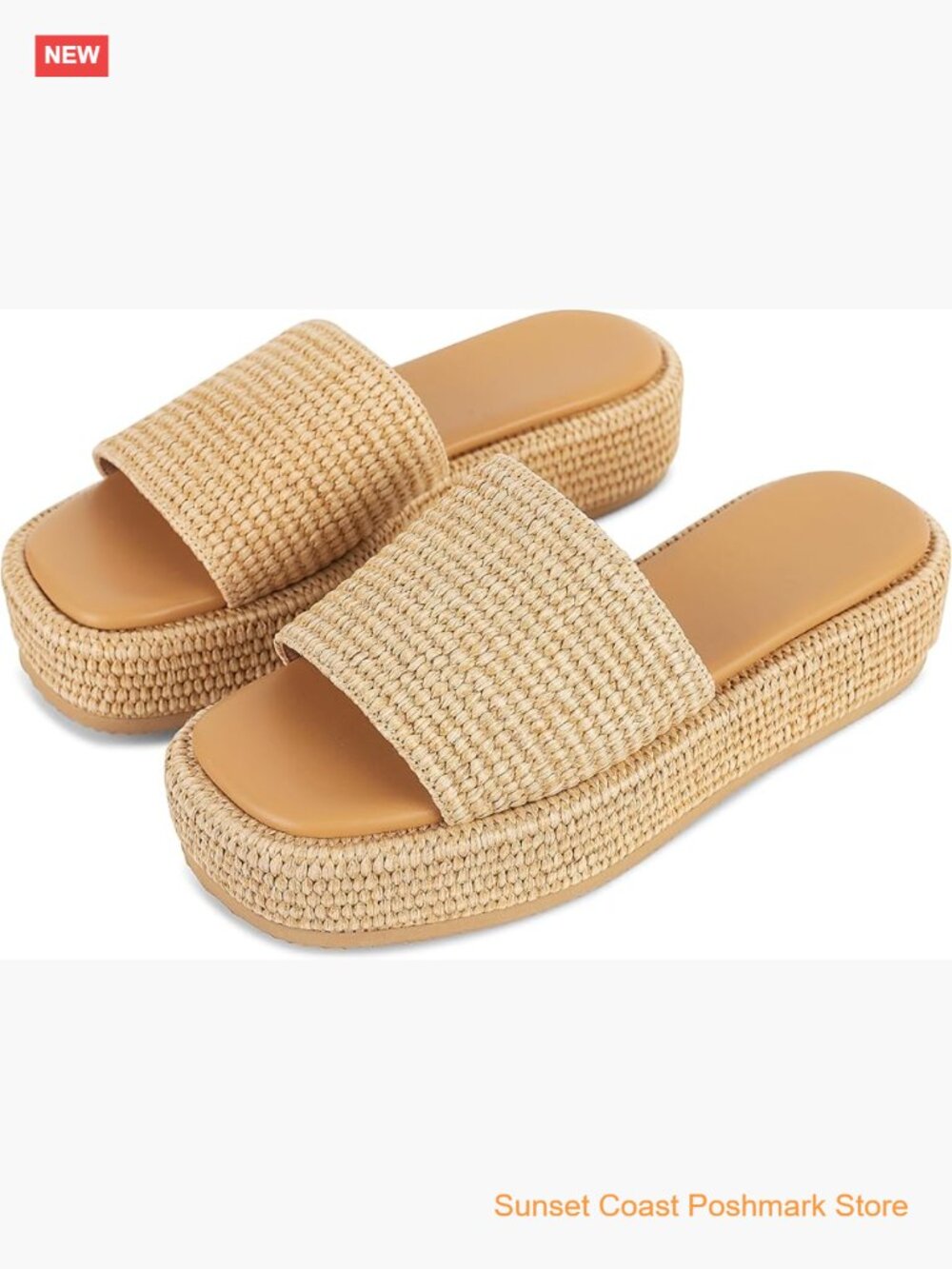 Platform Slip On Espadrille Sandals Wedges Slides Bohemia Beach Sandals